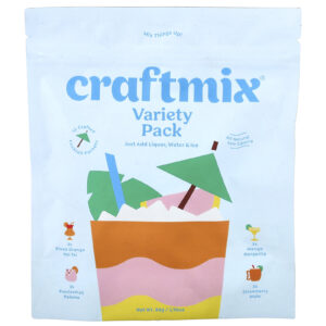Craftmix Pacotes de Mistura para Coquetéis Pacote de Variedades 12 Pacotes 84 g (296 oz)
