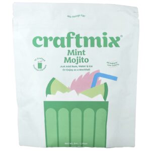 Craftmix Pacotes de Mistura para Coquetéis Mojito de Hortelã 12 Pacotes 84 g (296 oz)