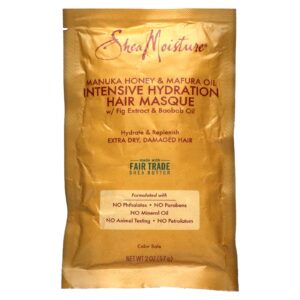 SheaMoisture Máscara Capilar de Mel de Manuka e Óleo de Mafureira para Hidratação Intensiva 57 g (2 oz)