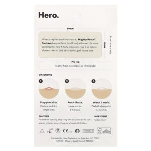 Hero Cosmetics Remendo Poderoso Superfície 10 Tiras