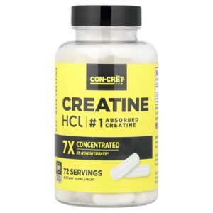 Con-Cret Cloridrato de Creatina 72 Cápsulas (750 mg por Cápsula)