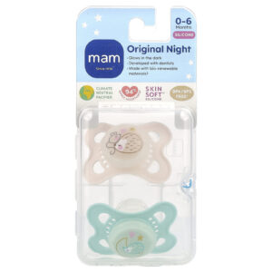 MAM Original Night Chupeta 0-6 Meses 2 Unidades