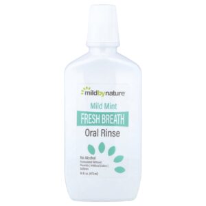 Mild By Nature Enxaguante Bucal para um Hálito Fresco Sem Álcool Menta Suave 473 ml (16 fl oz)