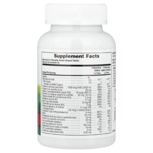 NaturesPlus Animal Parade® Multivitamínico Mastigável para Crianças Cereja 90 Comprimidos em Formato de Animais