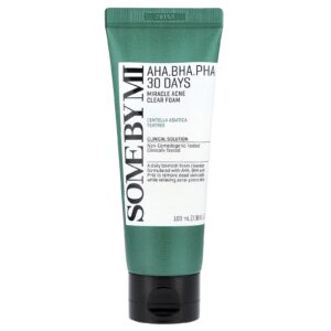 SOME BY MI AHA BHA PHA 30 Days Miracle Espuma de Limpeza para Acne 100 ml (338 fl oz)