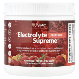 Jigsaw Health Eletrólito Supreme™ Ponche de Frutas 222 g (787 oz)