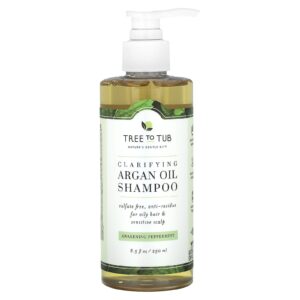 Tree To Tub Shampoo Clareador de Óleo de Argão Hortelã-Pimenta do Despertar 250 ml (85 fl oz)