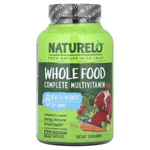 NATURELO Multivitamínico Completo Integral para Homens 120 Cápsulas Vegetarianas