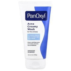 PanOxyl Sabonete Líquido Cremoso para Acne Controle Diário de Peróxido de Benzoíla 4% 170 g (6 oz)