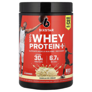 SIXSTAR 100% Whey Protein Plus Creme de Baunilha 816 g (180 lb)