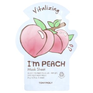 TonyMoly Im Peach Máscara de Beleza Vitalizante 1 Unidade 21 g (074 oz)