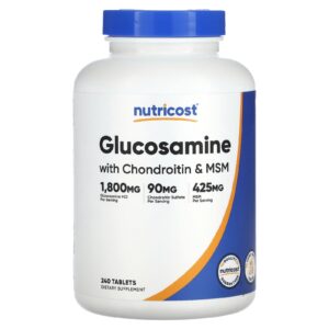 Nutricost Glicosamina com Condroitina e MSM 240 Comprimidos