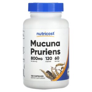 Nutricost Mucuna Pruriens 120 Cápsulas (400 mg por Cápsula)