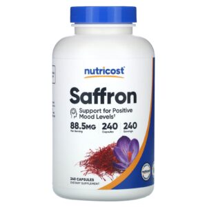 Nutricost Açafrão 885 mg 240 Cápsulas