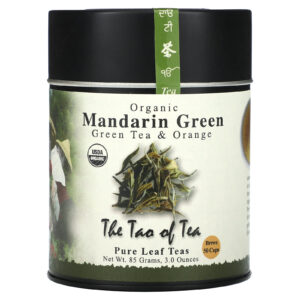 The Tao of Tea Chá Verde e Laranja Orgânicos Verde Mandarina 85 g (3 oz)