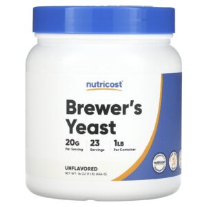 Nutricost Levedura de Cerveja Sem Sabor 454 g (16 oz)