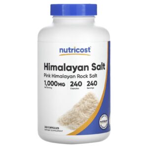 Nutricost Sal do Himalaia 1.000 mg 240 Cápsulas