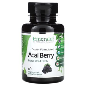 Emerald Laboratories Açaí 60 Cápsulas Vegetais (500 mg por Cápsula)