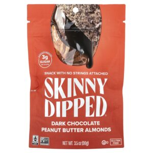 SkinnyDipped Chocolate Amargo Manteiga de Amendoim e Amêndoas 99 g (35 oz)