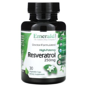 Emerald Laboratories Resveratrol 250 mg 30 Cápsulas Vegetais