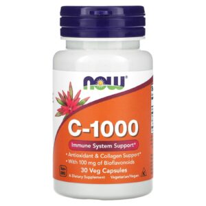 NOW Foods C-1000 30 Cápsulas Vegetais
