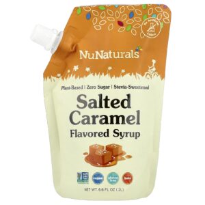 NuNaturals NuStevia Xarope com Sabor de Caramelo Salgado Verter 02 l (66 fl oz)