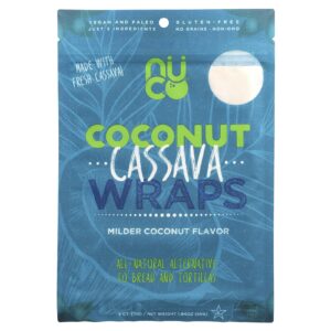 NUCO Coco e Mandioca Wraps Coco mais Suave 5 Contagens 55 g (194 oz)