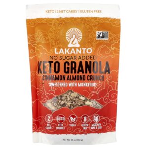 Lakanto Granola Canela e Amêndoa Crocante 312 g (11 oz)