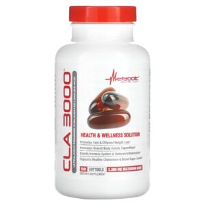 Metabolic Nutrition CLA 3000 90 Cápsulas Softgel (1.000 mg por Cápsula Softgel)