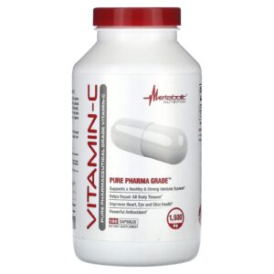 Metabolic Nutrition Vitamina C 180 Cápsulas (750 mg por Cápsula)