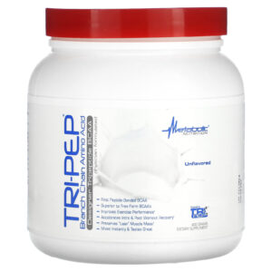 Metabolic Nutrition Tri-Pep Aminoácido de Cadeia Ramificada Sem Sabor 400 g
