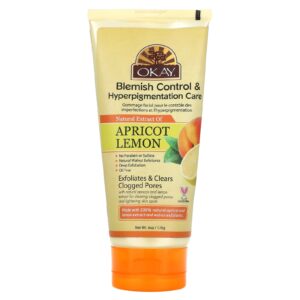 Okay Pure Naturals Esfoliante de Damasco e Limão 170 g (6 oz)