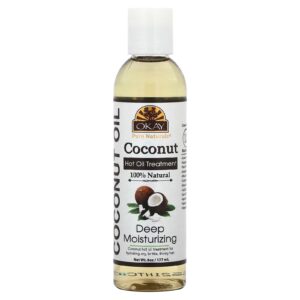 Okay Pure Naturals Tratamento com Óleo Quente de Coco Hidratação Profunda 177 ml (6 oz)