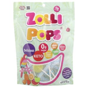Zollipops The Clean Teeth Pops Frutas Tropicais 52 oz