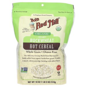 Bobs Red Mill Cereal Quente de Trigo Sarraceno Orgânico Grãos Integrais 510 g (18 oz)