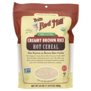 Bobs Red Mill Arroz Integral Cremoso Orgânico Cereal Quente 680 g (24 oz)