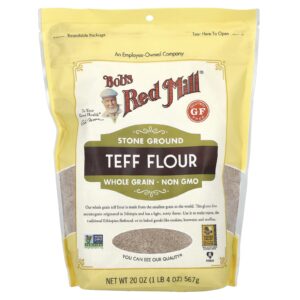 Bobs Red Mill Farinha de Teff Grão Integral Sem Glúten 567 g (20 oz)