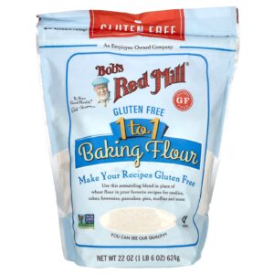 Bobs Red Mill 1 to 1 Baking Flour Farinha Sem Glúten 22 oz (624 g)
