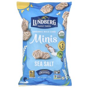 Lundberg Minis de Bolo de Arroz Orgânico Sal Marinho 142 g (5 oz)