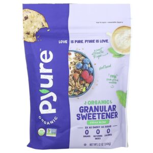 Pyure Adoçante Granular Orgânico Mistura de Estévia 340 g (12 oz)