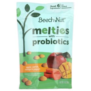 Beech-Nut Misturas com Probióticos A partir de 8 Meses Maçã Cenoura Manga e Iogurte 28 g (1 oz)