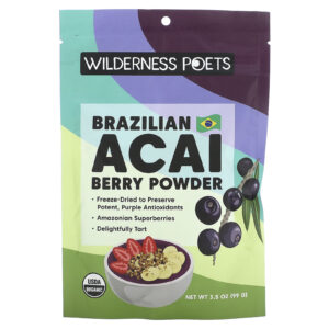 Wilderness Poets Açaí Brasileiro Orgânico em Pó 99 g (35 oz)