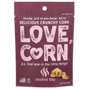 Love Corn Milho Crocante Churrasco Defumado 45 g (16 oz)