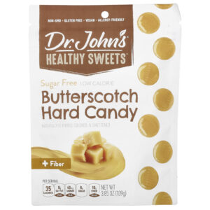 Dr. Johns Healthy Sweets Doce Dura de Caramelo + Fibra Sem Açúcar 109 g (385 oz)