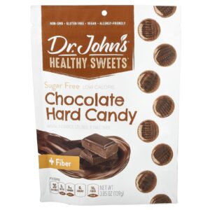 Dr. Johns Healthy Sweets Rebuçado de Chocolate + Fibra Sem Açúcar 109 g (385 oz)