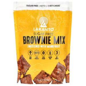 Lakanto Mix de Brownie Adoçado com Monkfruit Sem Açúcar 275 g (97 oz)