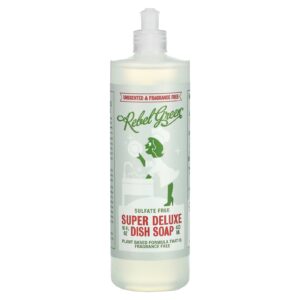 Rebel Green Detergente de Cozinha Super Deluxe Sem Perfume 473 ml (16 fl oz)