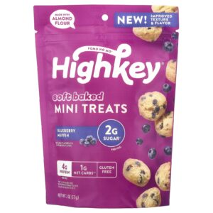 HighKey Mini Guloseimas Assadas Suaves Muffin de Mirtilo 57 g (2 oz)