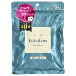 Lululun Precious Balance Máscara de Beleza Verde 4KS 7 Folhas 365 fl oz (108 ml)