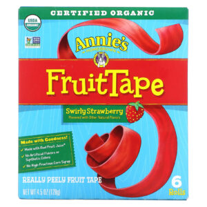 Annies Homegrown FruitTape Morango Swirly 6 Rolinhos 128 g (45 oz)